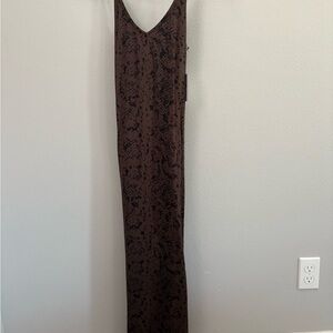 Bella Dahl Brown Patterned Maxi Dress